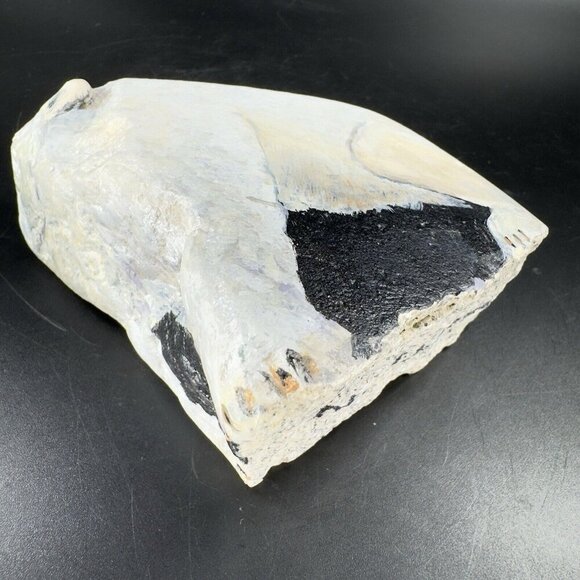 Hand Painted Folk Art Stone Paperweight Figurine Polar Bear Heavy Signed Lejman - Picture 6 of 15